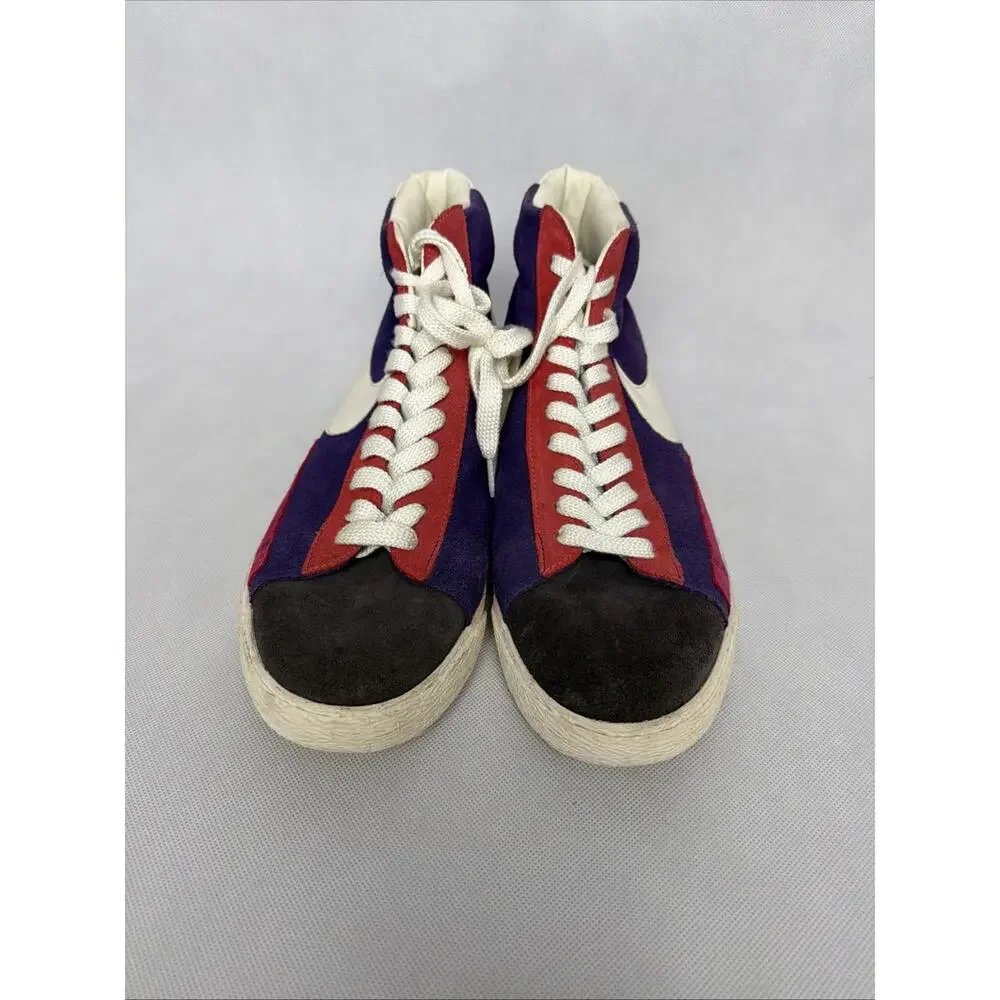 Nike Blazer Mens Size 13 High Top Multi-Color Suede Lace-Up Shoes 508220-010